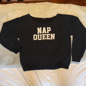 Black 'Nap Queen' Women's Sweater